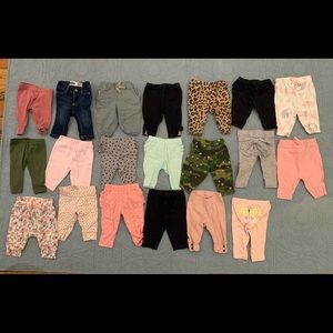 0-3 month pants bundle